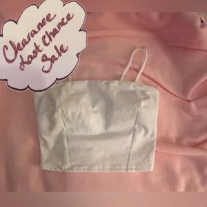 ALO Yoga XS White ALOsoft Convertible Sunkissed Bandeau